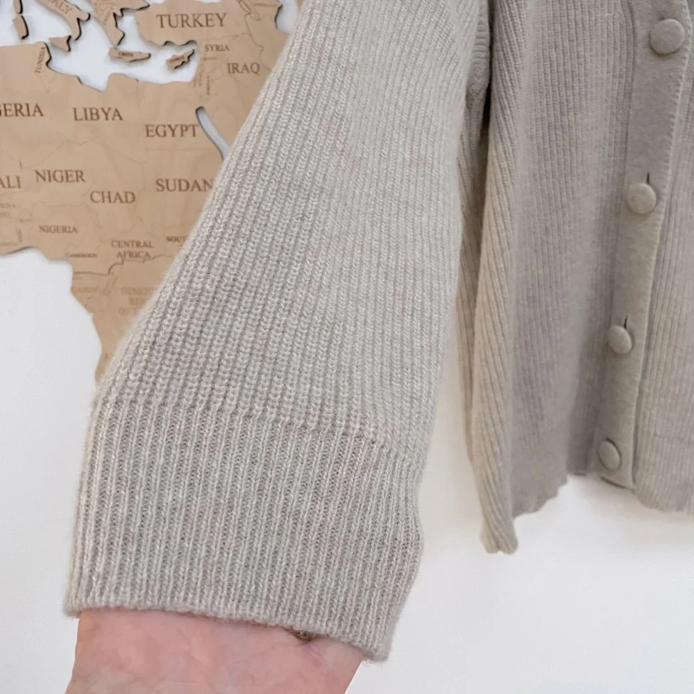 Rouje Beige Cassiopee Cardigan, size FR 40 - Picture 9 of 11